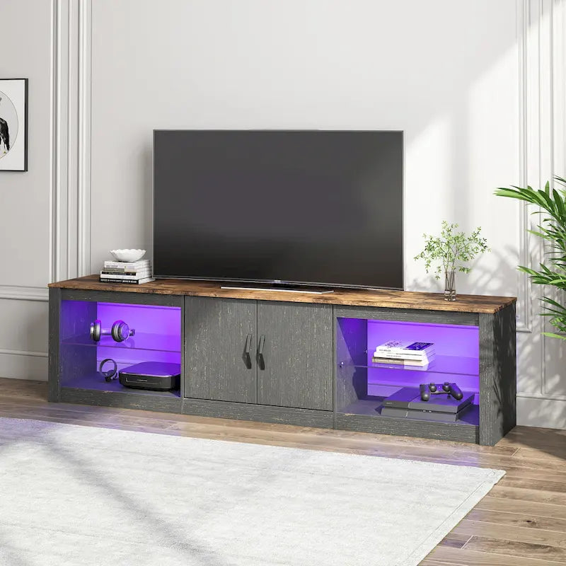 Mobile TV da 70 pollici con luci RGB a 20 colori per centro di intrattenimento
