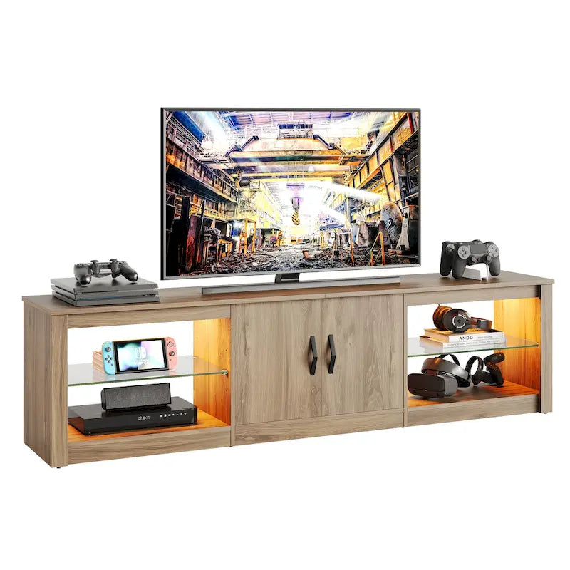 Mobile TV da 70 pollici con luci RGB a 20 colori per centro di intrattenimento