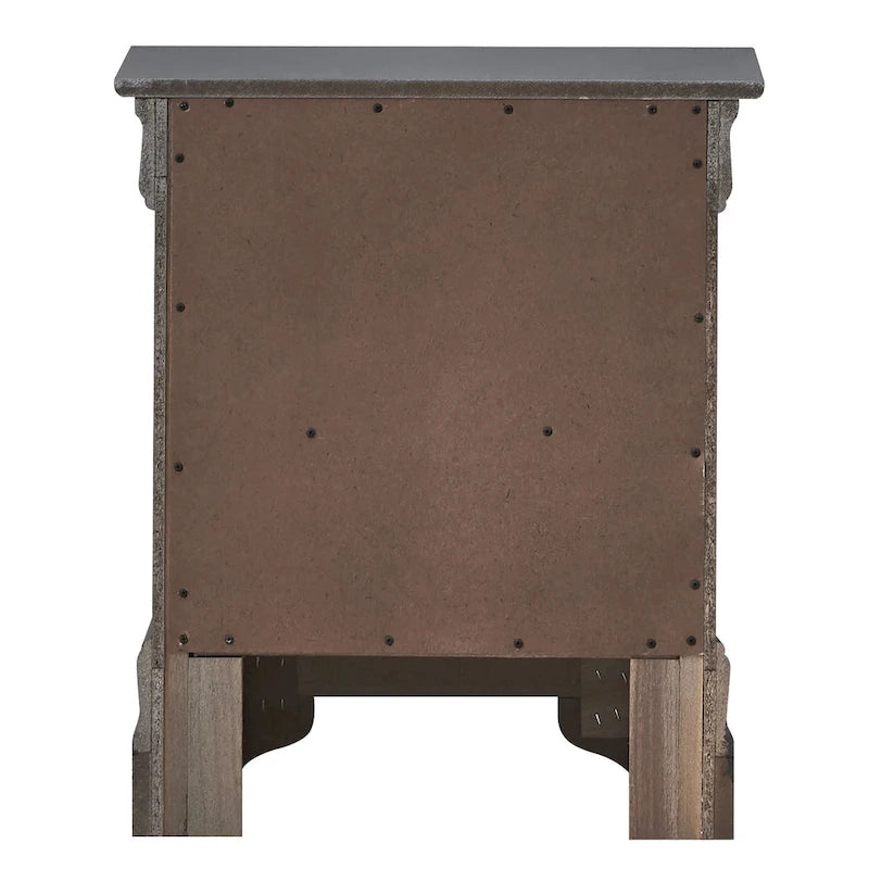 Comodino Verona in legno con specchio e 2 cassetti