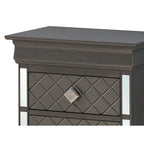 Comodino Verona in legno con specchio e 2 cassetti