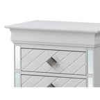 Comodino Verona in legno con specchio e 2 cassetti