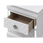 Comodino Verona in legno con specchio e 2 cassetti