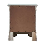 Comodino Verona in legno con specchio e 2 cassetti