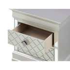 Comodino Verona in legno con specchio e 2 cassetti