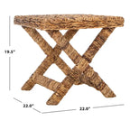 Panca a X in vimini naturale - 22 x 22 x 19,5 - 22Lx22Px20A