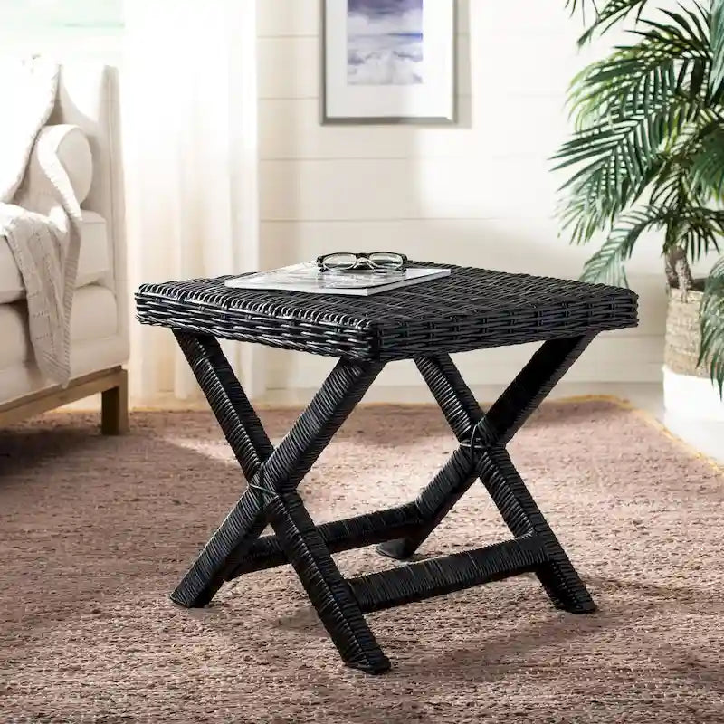 Panca a X in vimini naturale - 22 x 22 x 19,5 - 22Lx22Px20A