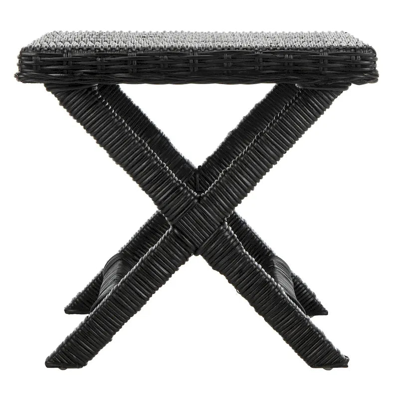 Panca a X in vimini naturale - 22 x 22 x 19,5 - 22Lx22Px20A