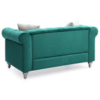 Divano a 2 posti in velluto da 152 cm con 2 cuscini - 152 L x 86 P x 76 H