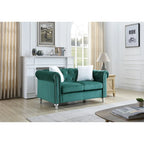 Divano a 2 posti in velluto da 152 cm con 2 cuscini - 152 L x 86 P x 76 H