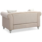 Divano a 2 posti in velluto da 152 cm con 2 cuscini - 152 L x 86 P x 76 H