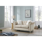 Divano a 2 posti in velluto da 152 cm con 2 cuscini - 152 L x 86 P x 76 H