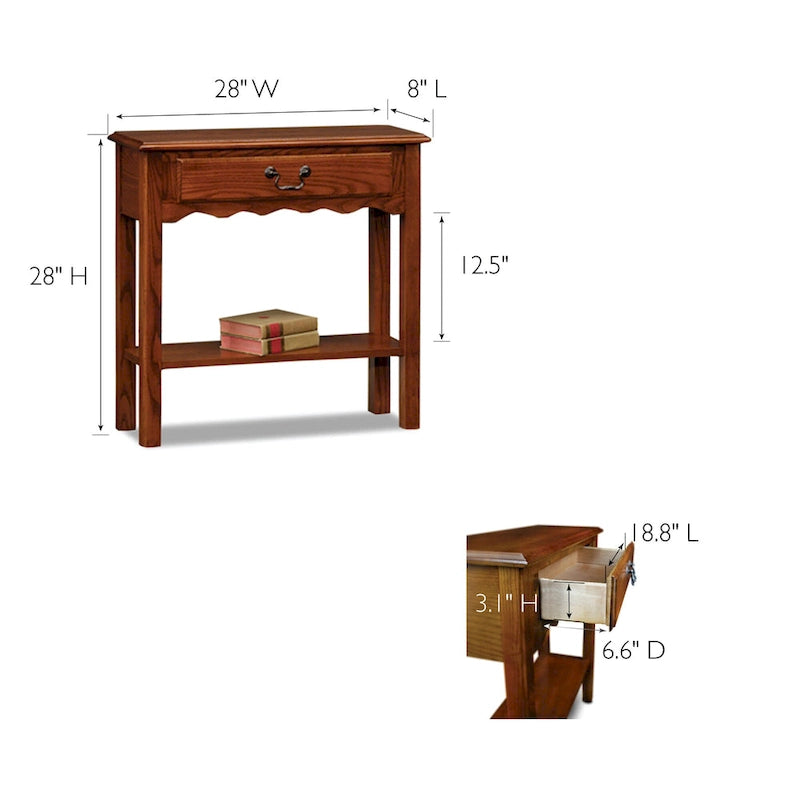 Consolle in legno bianco sporco