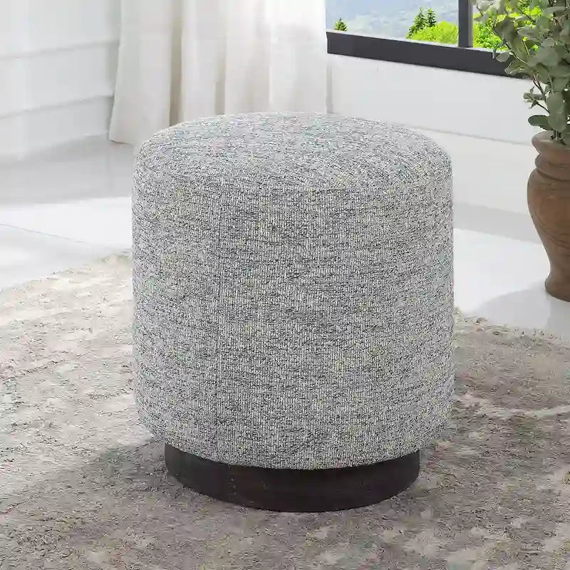 Pouf rotondo Uttermost Avila Tweed