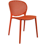 Sedie da pranzo impilabili senza braccioli, modellate opache, per patio, interni, esterni, cucina, camera da letto, set da 2