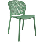 Sedie da pranzo impilabili senza braccioli, modellate opache, per patio, interni, esterni, cucina, camera da letto, set da 2