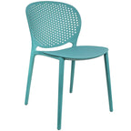 Sedie da pranzo impilabili senza braccioli, modellate opache, per patio, interni, esterni, cucina, camera da letto, set da 2