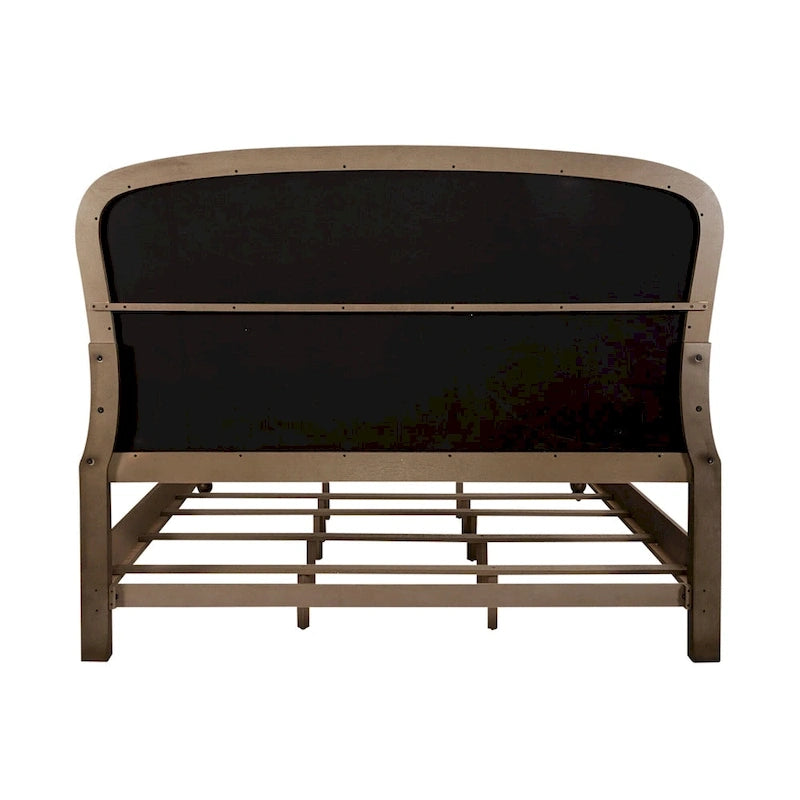 Set camera da letto Americana Farmhouse con letto, cassettiera e specchio