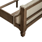 Set camera da letto Americana Farmhouse con letto, cassettiera e specchio
