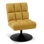 Poltrone girevoli di design, sedie moderne da salotto, poltrone senza braccioli imbottite