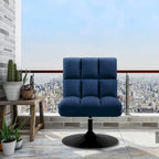 Poltrone girevoli di design, sedie moderne da salotto, poltrone senza braccioli imbottite