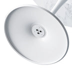 31.50 Tavolino moderno esagonale con piano in marmo stampato e base in metallo per sala da pranzo, cucina e soggiorno