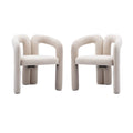 Sedia Accent/da Pranzo in Tessuto con Design Contemporaneo / Sedie Laterali a Botte Sedia da Cucina per Soggiorno Set da 2