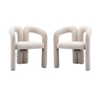 Sedia Accent/da Pranzo in Tessuto con Design Contemporaneo / Sedie Laterali a Botte Sedia da Cucina per Soggiorno Set da 2