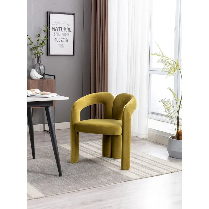 Sedia Accent/da Pranzo in Tessuto con Design Contemporaneo / Sedie Laterali a Botte Sedia da Cucina per Soggiorno Set da 2