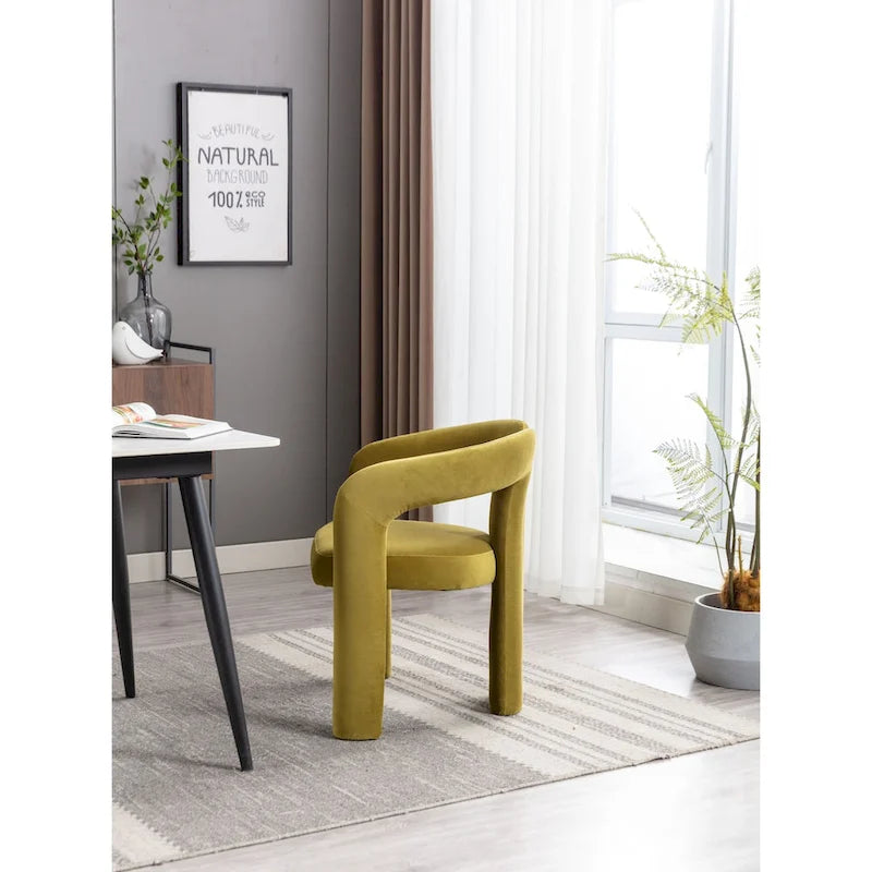 Sedia Accent/da Pranzo in Tessuto con Design Contemporaneo / Sedie Laterali a Botte Sedia da Cucina per Soggiorno Set da 2