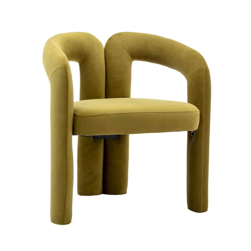 Sedia Accent/da Pranzo in Tessuto con Design Contemporaneo / Sedie Laterali a Botte Sedia da Cucina per Soggiorno Set da 2
