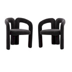 Sedia Accent/da Pranzo in Tessuto con Design Contemporaneo / Sedie Laterali a Botte Sedia da Cucina per Soggiorno Set da 2