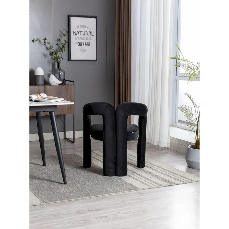 Sedia Accent/da Pranzo in Tessuto con Design Contemporaneo / Sedie Laterali a Botte Sedia da Cucina per Soggiorno Set da 2