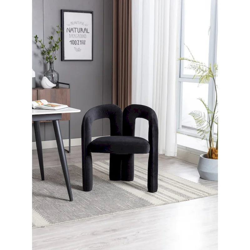 Sedia Accent/da Pranzo in Tessuto con Design Contemporaneo / Sedie Laterali a Botte Sedia da Cucina per Soggiorno Set da 2