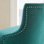 Sedia da ufficio in tessuto imbottita girevole tufted Carson Carrington Lagefors