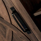 Mobile TV a console da 58 pollici in legno di noce rustico, con porte scorrevoli stile fienile, per TV fino a 65 pollici di larghezza
