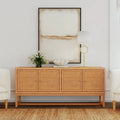 Madia a 4 ante in rattan da 193 cm