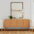 Madia a 4 ante in rattan da 193 cm