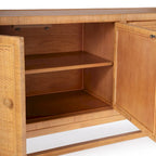 Madia a 4 ante in rattan da 193 cm