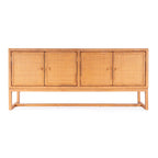 Madia a 4 ante in rattan da 193 cm