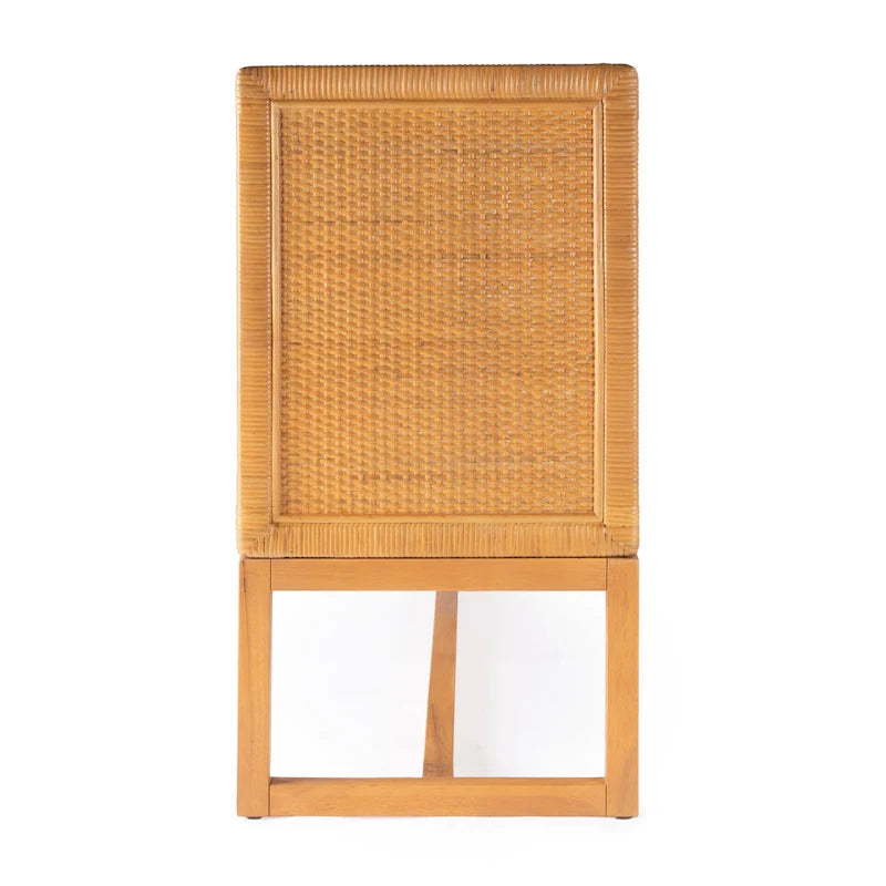 Madia a 4 ante in rattan da 193 cm