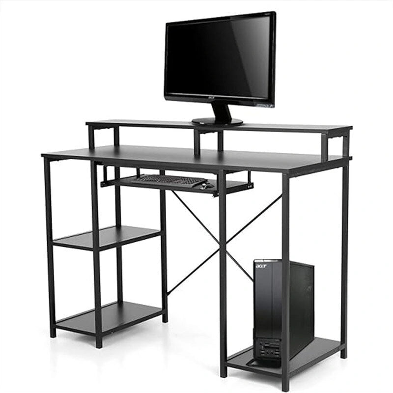 Scrivania Nera per Computer