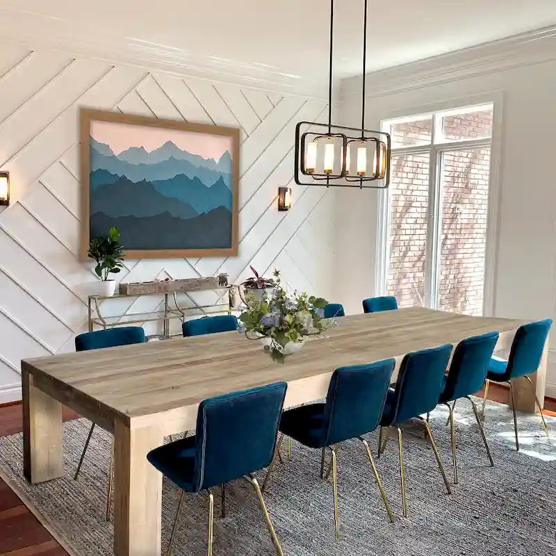 Tavolo da pranzo rettangolare Chic Teak Marbella in teak riciclato, 259 cm