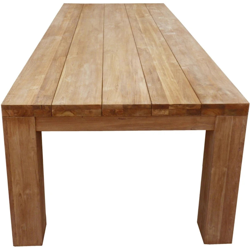 Tavolo da pranzo rettangolare Chic Teak Marbella in teak riciclato, 259 cm